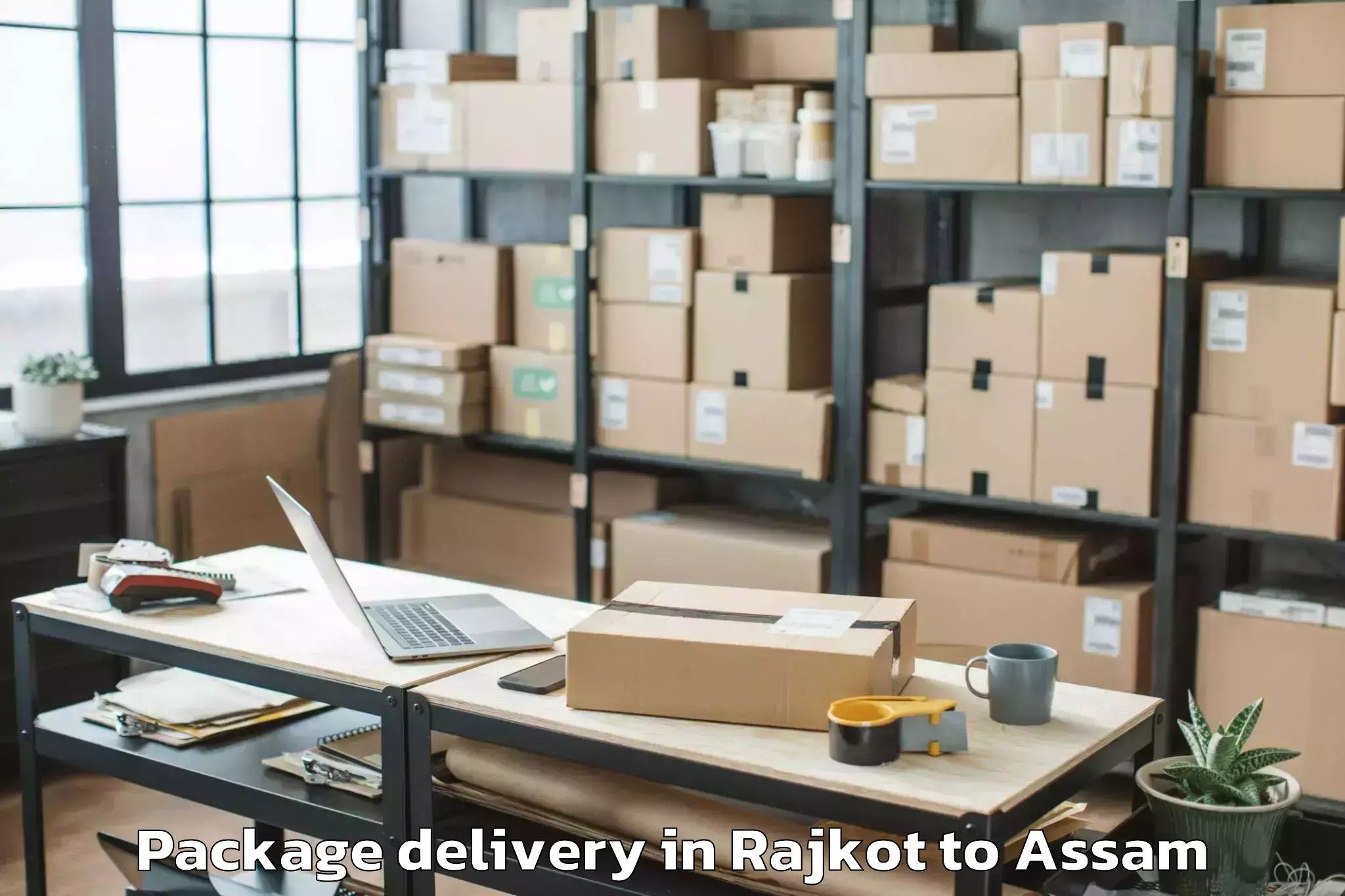 Reliable Rajkot to Kaliabor Package Delivery